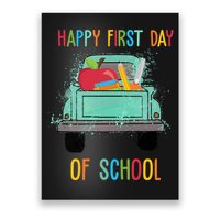 Happy First Day Of School Learning Truck Poster