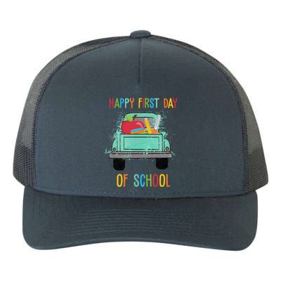 Happy First Day Of School Learning Truck Yupoong Adult 5-Panel Trucker Hat