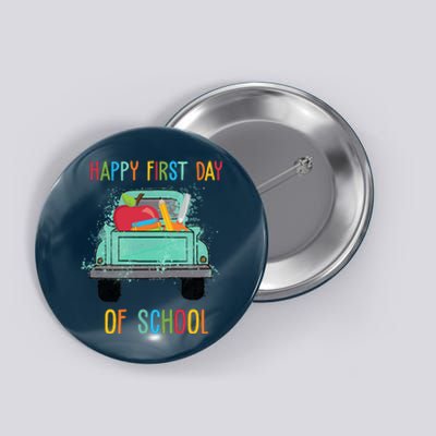 Happy First Day Of School Learning Truck Button