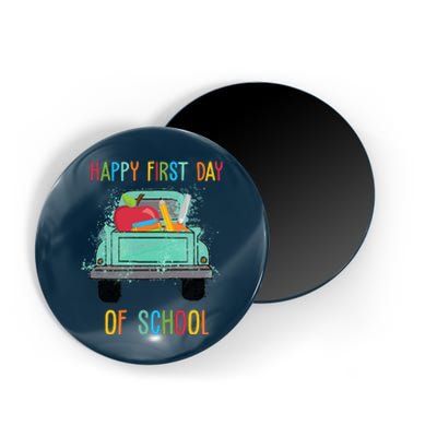 Happy First Day Of School Learning Truck Magnet