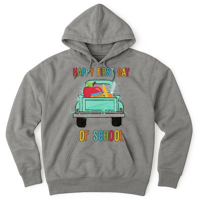 Happy First Day Of School Learning Truck Hoodie