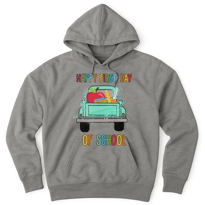 Happy First Day Of School Learning Truck Hoodie