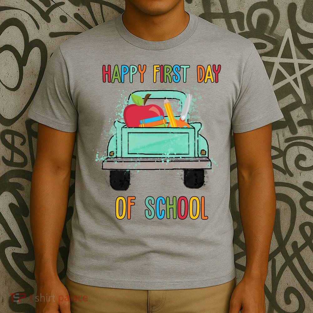 Happy First Day Of School Learning Truck T-Shirt