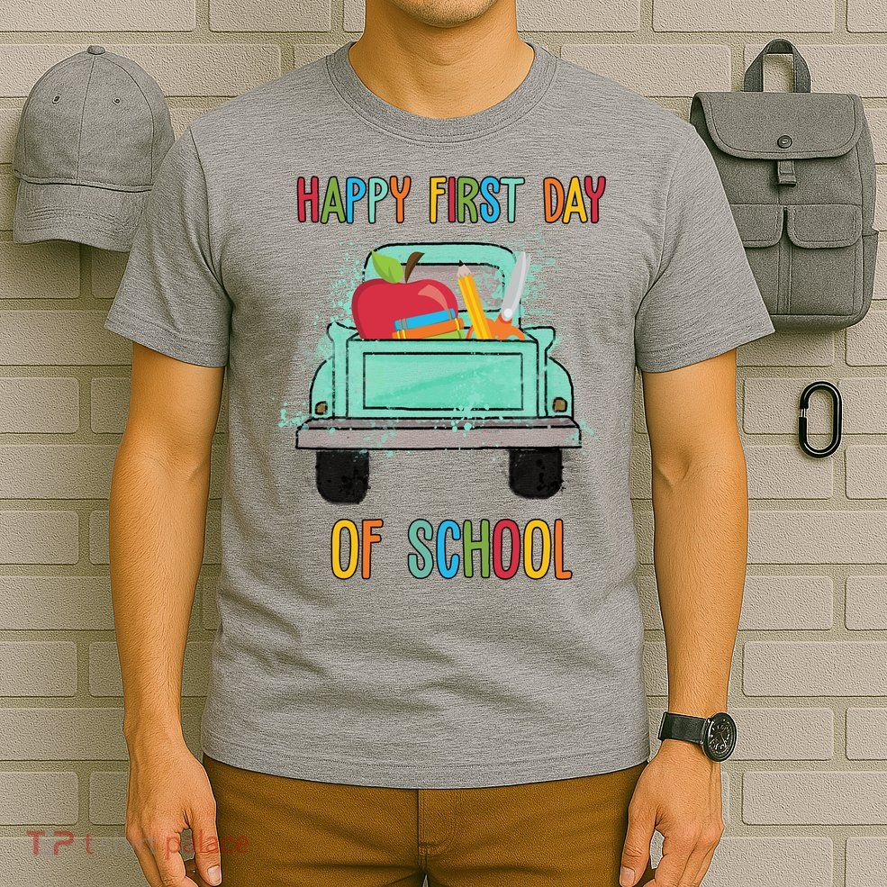 Happy First Day Of School Learning Truck T-Shirt