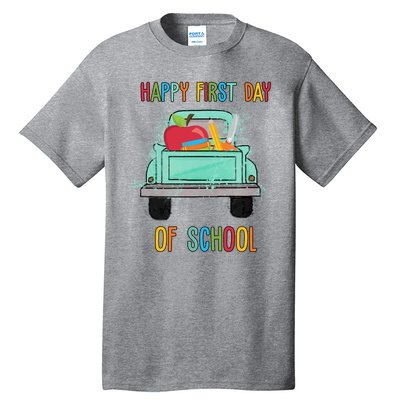 Happy First Day Of School Learning Truck Tall T-Shirt