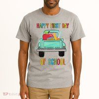 Happy First Day Of School Learning Truck Tall T-Shirt