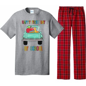 Happy First Day Of School Learning Truck Pajama Set