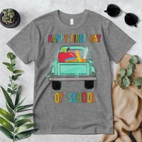 Happy First Day Of School Learning Truck Premium T-Shirt