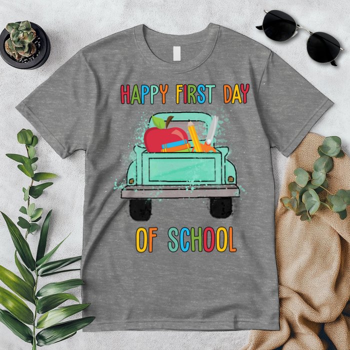 Happy First Day Of School Learning Truck Premium T-Shirt