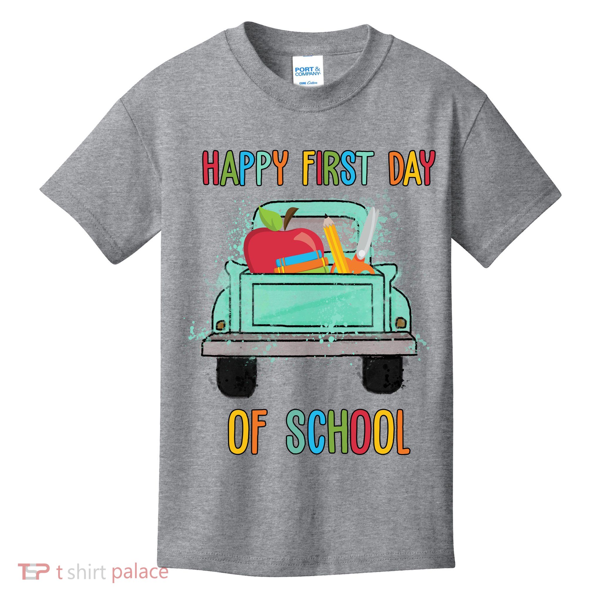 Happy First Day Of School Learning Truck Kids T-Shirt
