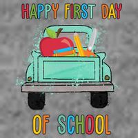 Happy First Day Of School Learning Truck Kids T-Shirt