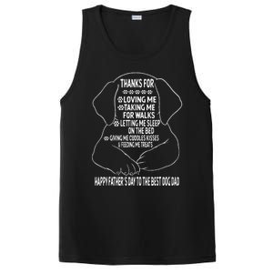 Happy Fathers Day Dog Dad From Daughter Son And Wife PosiCharge Competitor Tank