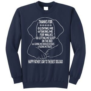 Happy Fathers Day Dog Dad From Daughter Son And Wife Sweatshirt