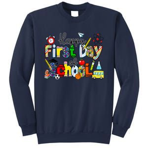 Happy First Day Of School Teachers Students Back To School Sweatshirt