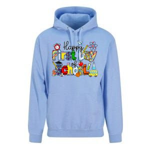 Happy First Day Of School Teachers Students Back To School Unisex Surf Hoodie