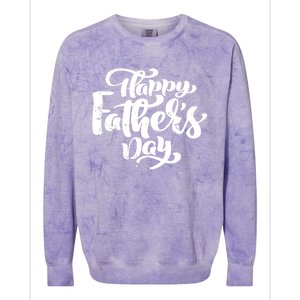 Happy Father's Day Gift For Dad Colorblast Crewneck Sweatshirt