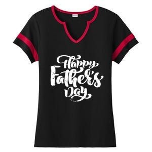 Happy Father's Day Gift For Dad Ladies Halftime Notch Neck Tee