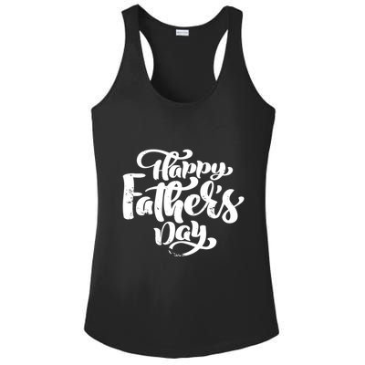 Happy Father's Day Gift For Dad Ladies PosiCharge Competitor Racerback Tank