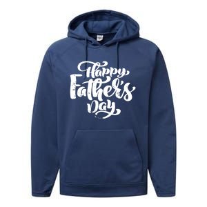 Happy Father's Day Gift For Dad Performance Fleece Hoodie