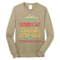 Happy Fathers Day StepDad For Dad Daddy Stepfather Long Sleeve Shirt