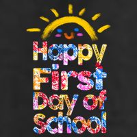 Cute Sun Happy First Day Of School Adult Drive Performance Visor
