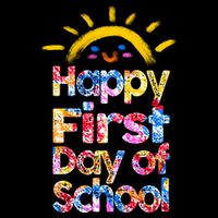 Cute Sun Happy First Day Of School Drawstring Bag