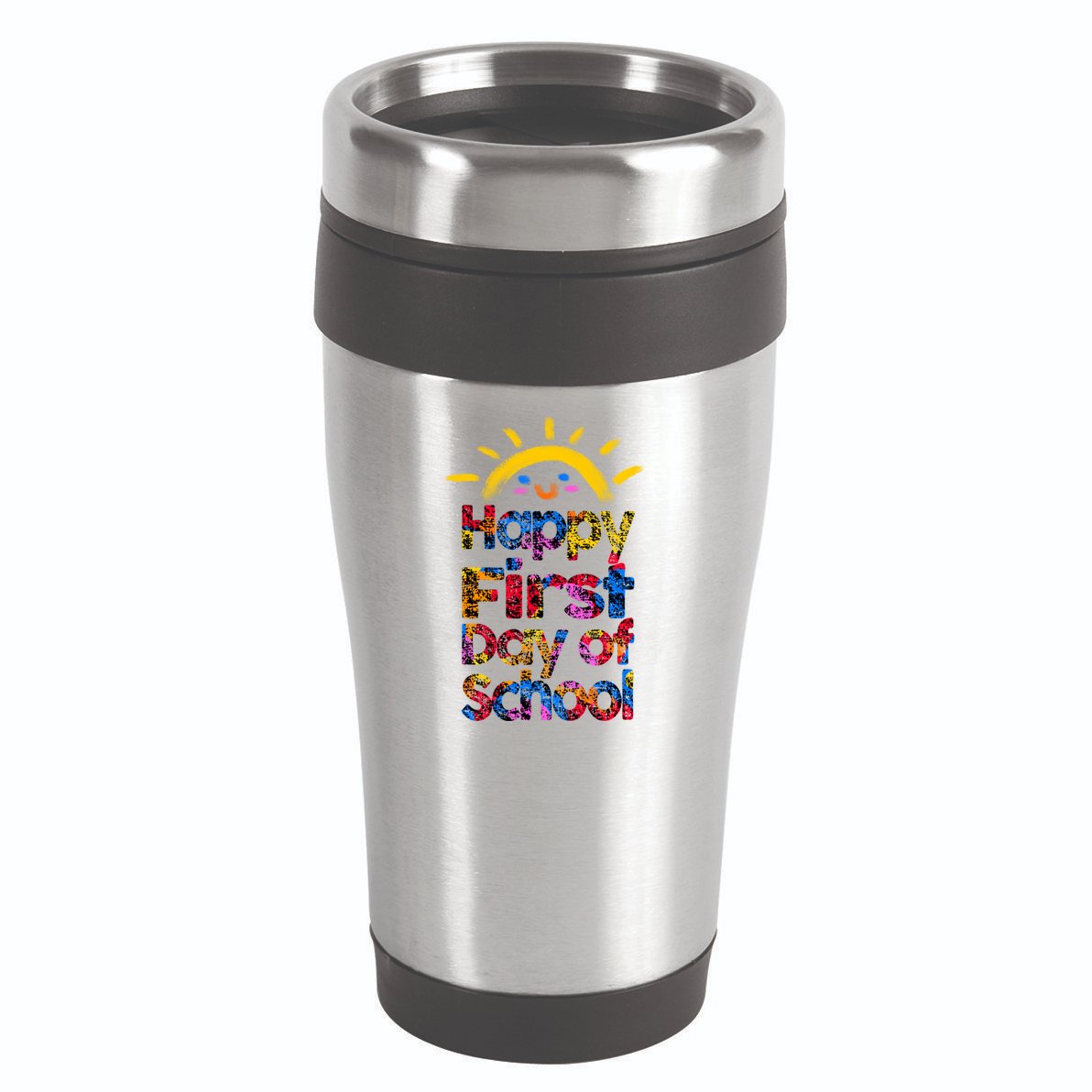 Cute Sun Happy First Day Of School 16oz Travel Tumbler