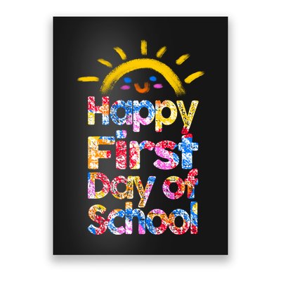Cute Sun Happy First Day Of School Poster