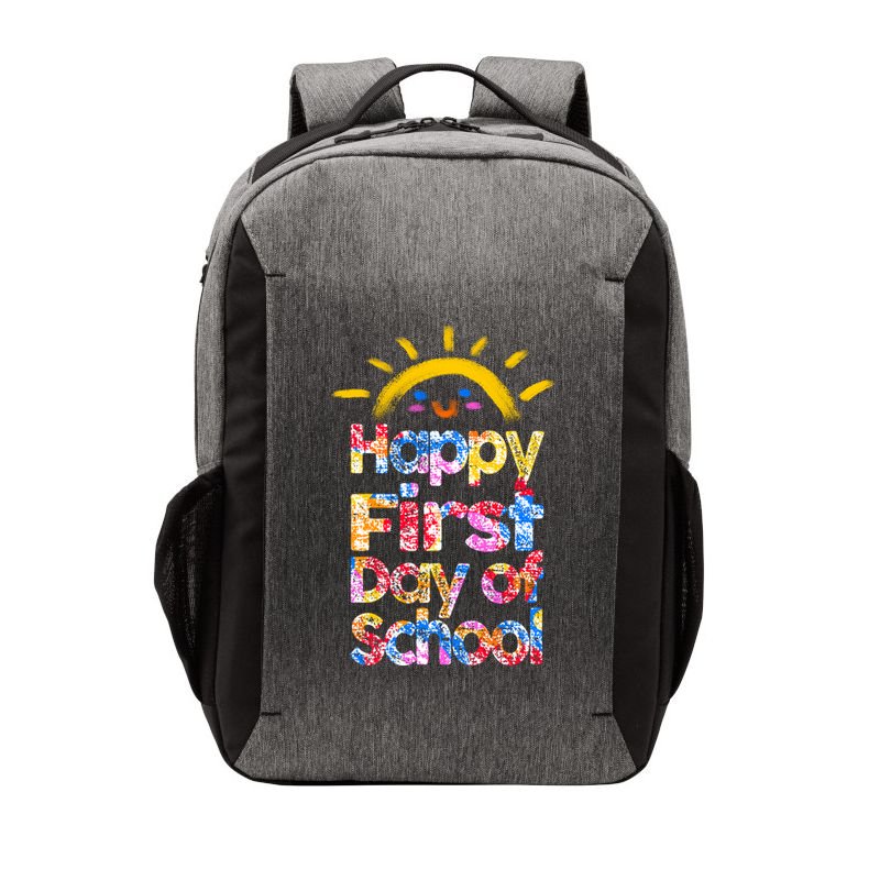 Cute Sun Happy First Day Of School Vector Backpack