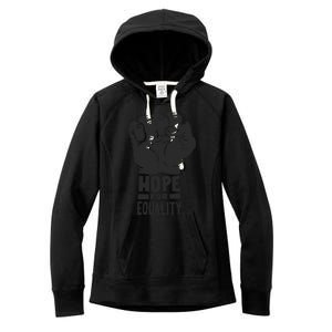 Hope For Equality Black History Month Women's Fleece Hoodie