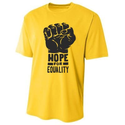 Hope For Equality Black History Month Performance Sprint T-Shirt