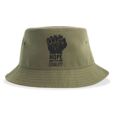 Hope For Equality Black History Month Sustainable Bucket Hat