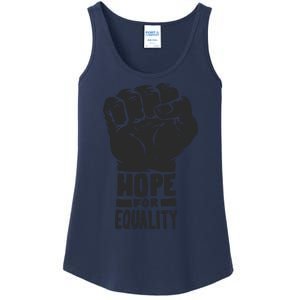 Hope For Equality Black History Month Ladies Essential Tank