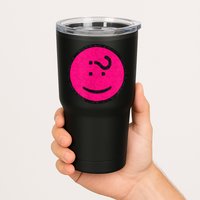Happy Face Emoticon Funny Graphic for Teens Tumbler