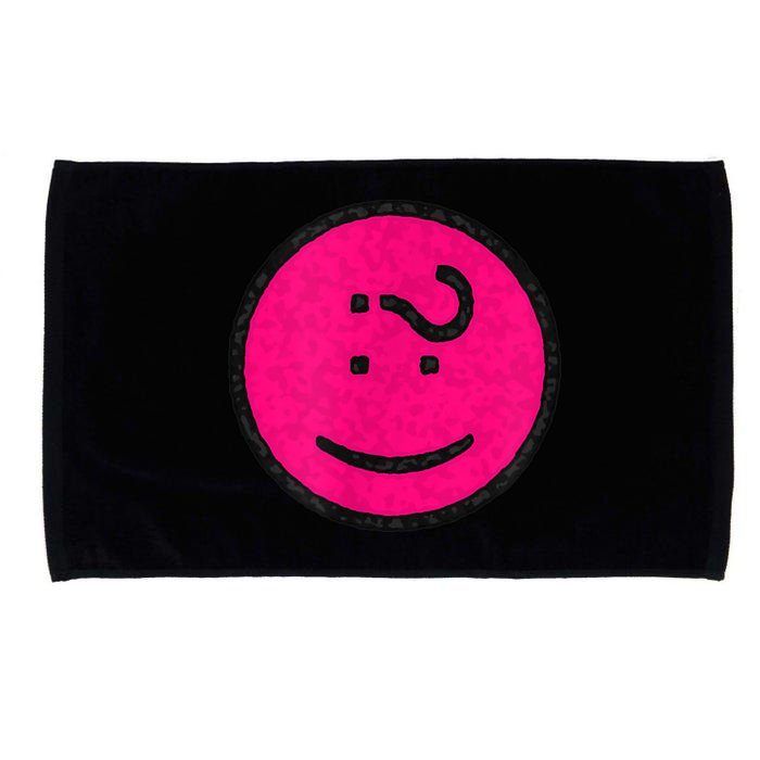 Happy Face Emoticon Funny Graphic for Teens Microfiber Hand Towel