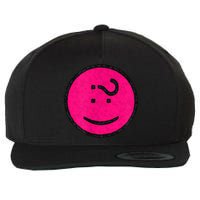Happy Face Emoticon Funny Graphic for Teens Wool Snapback Cap