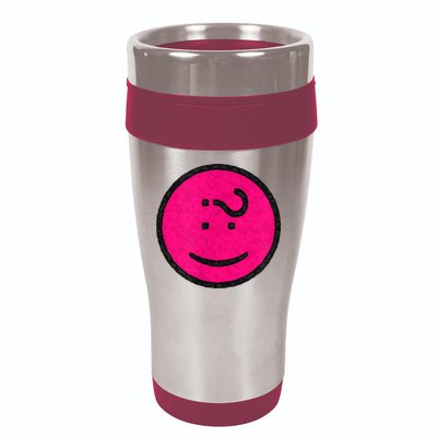Happy Face Emoticon Funny Graphic for Teens 16oz Travel Tumbler