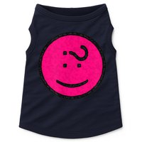 Happy Face Emoticon Funny Graphic for Teens Doggie Tank