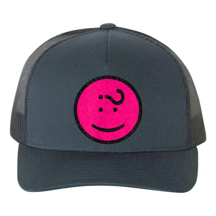 Happy Face Emoticon Funny Graphic for Teens Yupoong Adult 5-Panel Trucker Hat