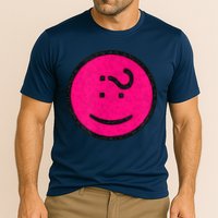 Happy Face Emoticon Funny Graphic for Teens Performance Shirt