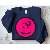 Happy Face Emoticon Funny Graphic for Teens Sweatshirt