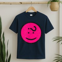 Happy Face Emoticon Funny Graphic for Teens T-Shirt