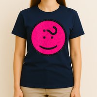 Happy Face Emoticon Funny Graphic for Teens T-Shirt