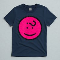 Happy Face Emoticon Funny Graphic for Teens T-Shirt