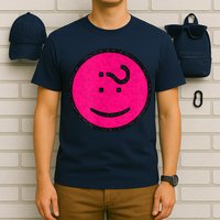 Happy Face Emoticon Funny Graphic for Teens T-Shirt