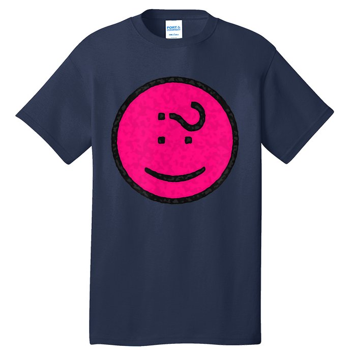 Happy Face Emoticon Funny Graphic for Teens Tall T-Shirt