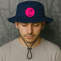 Happy Face Emoticon Funny Graphic for Teens Bucket Hat