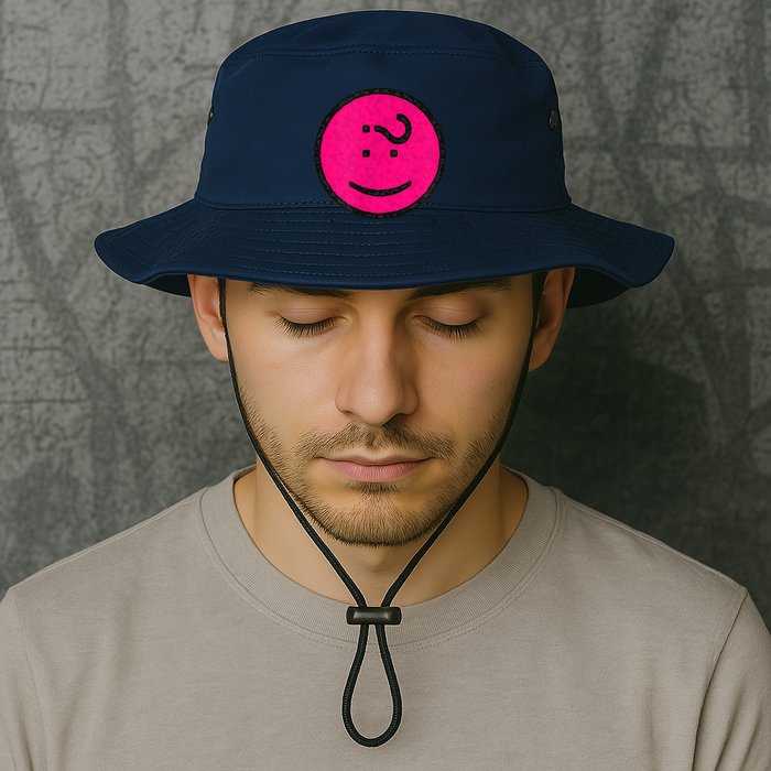 Happy Face Emoticon Funny Graphic for Teens Bucket Hat