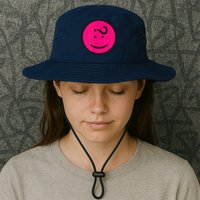 Happy Face Emoticon Funny Graphic for Teens Bucket Hat