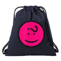 Happy Face Emoticon Funny Graphic for Teens Drawstring Bag